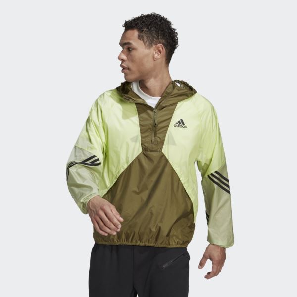 Olive Adidas Back To Sport WIND.RDY Anorak