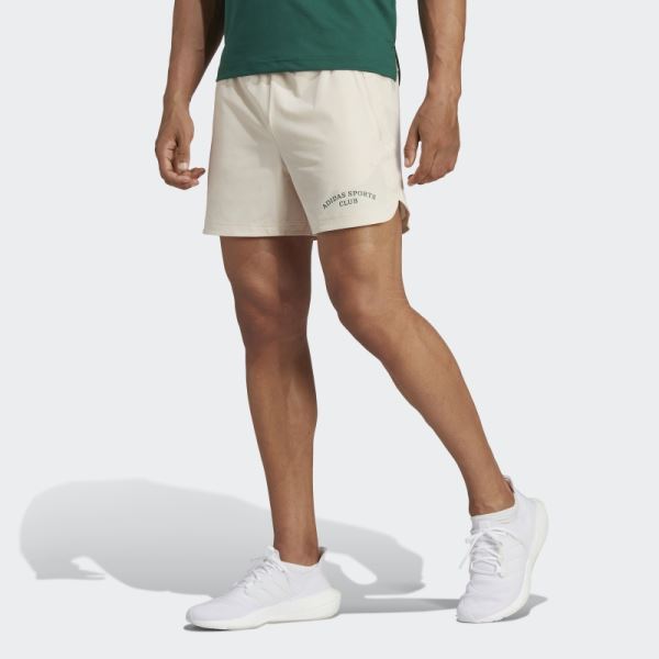 Linen Sports Club Graphic Shorts Adidas