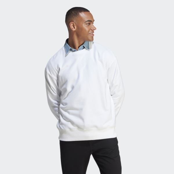 White ALL SZN French Terry Sweatshirt Adidas