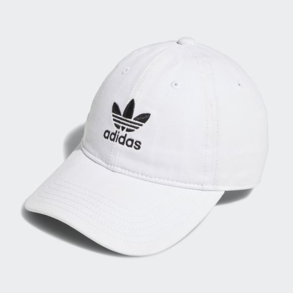 Relaxed Strap-Back Hat White Adidas