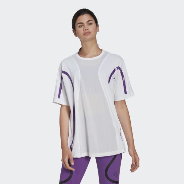 Adidas by Stella McCartney TruePace Running Loose Tee Fashion White