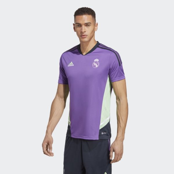 Adidas Real Madrid Condivo 22 Training Jersey Purple Fashion