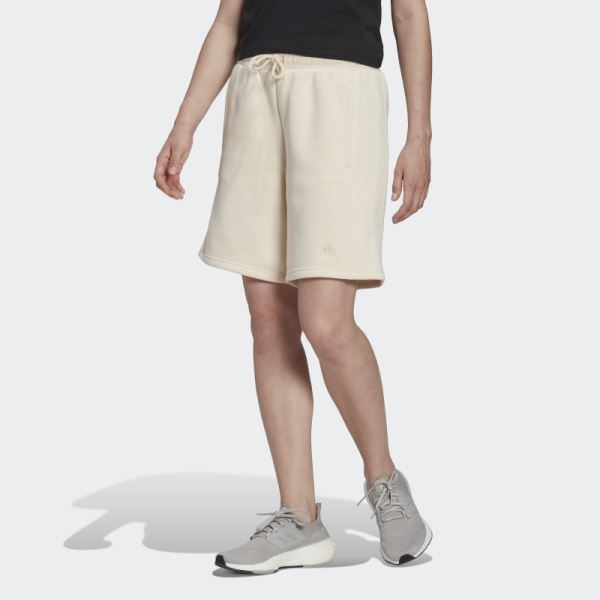 Adidas Ecru Tint ALL SZN Fleece Shorts