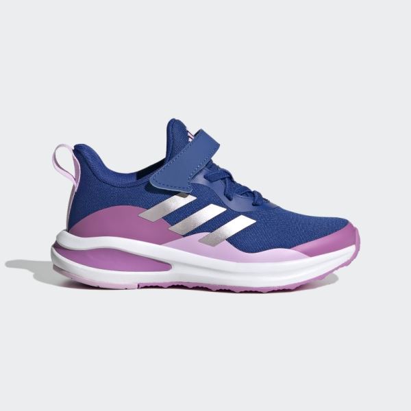 Adidas Blue Fortarun Sport Running Elastic Lace and Top Strap Shoes