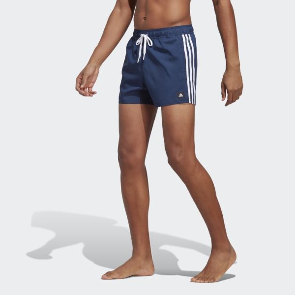 Adidas 3-Stripes CLX Swim Shorts White