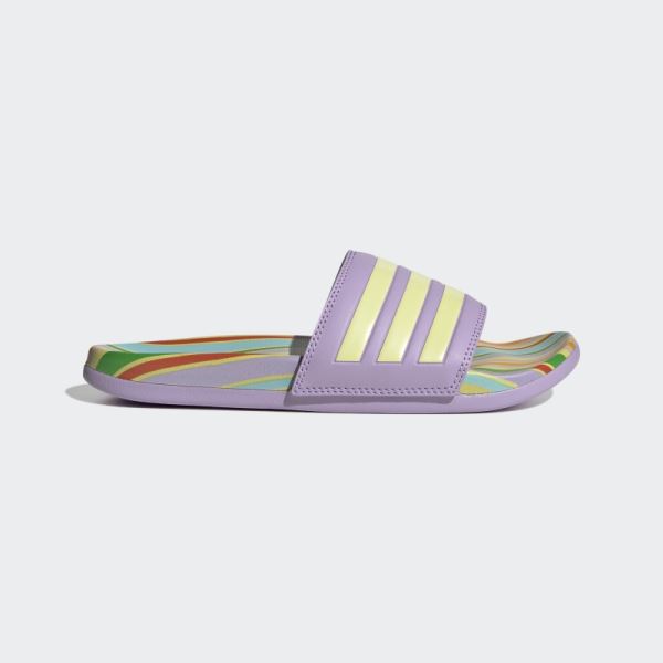 Adidas Adilette Comfort Sandals Purple Glow