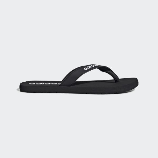 Adidas Black Eezay Flip-Flops