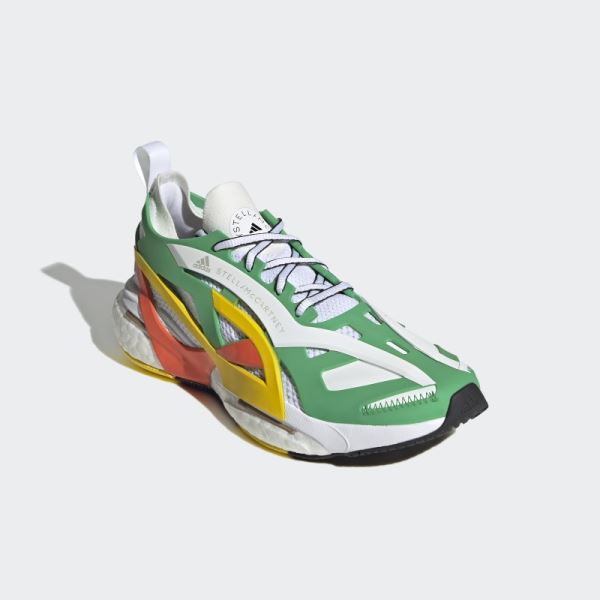 Green Adidas by Stella McCartney Solarglide Running Shoes Hot