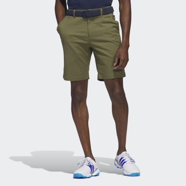 Adidas Olive Go-To 9-Inch Golf Shorts