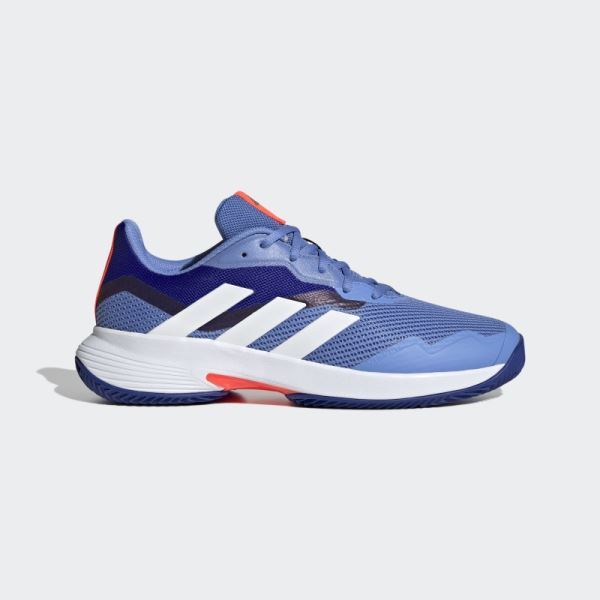 Blue Adidas CourtJam Control Clay Tennis Shoes