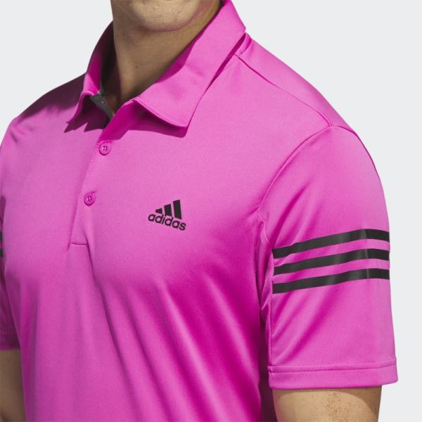 3-Stripes Polo Shirt Fuchsia Adidas