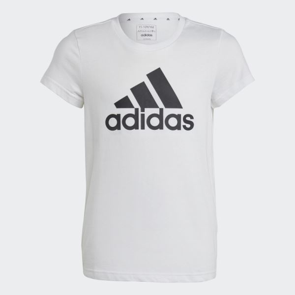 White Adidas Essentials Big Logo Cotton T-Shirt