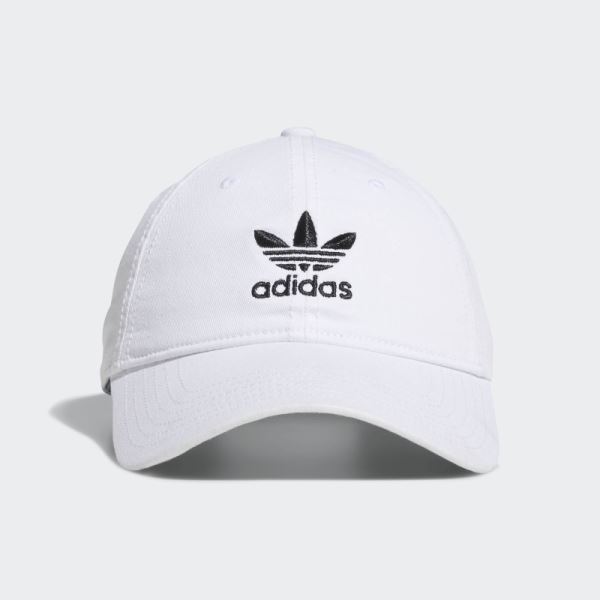 Adidas Washed Relaxed Hat White