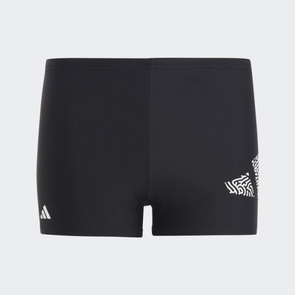 Adidas Black 3 Bar Logo Swim Boxers