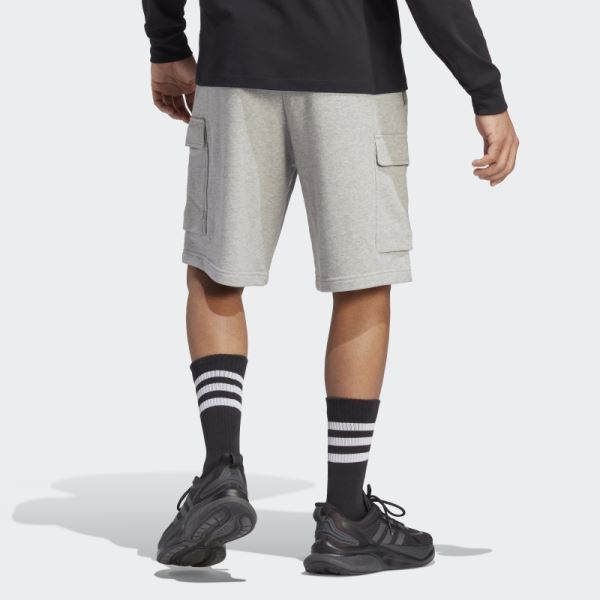 Adidas Essentials French Terry Cargo Shorts Medium Grey