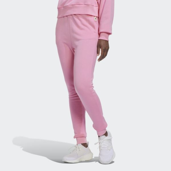 Pink Adidas Studio Lounge High-Waist Pants